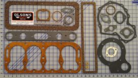 1925-28 Chrysler 4 cylinder engine gasket set for models 50, 52, and 58. Also fits 1928 Plymouth model Q