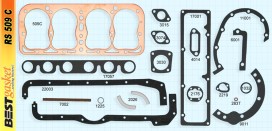 Ford Model A Gasket Set, V800, 509C, 509G, Felpro 7013C, McCord 5571, Fitz 800