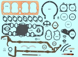 Ford V8 1945-48 59A Big Bore, V3036, McCord 6675, Fitz