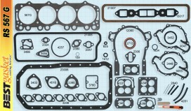 Best # RS567G, Victor 1079, 1087, Felpro 7613, GM # 1165307, 1343995