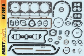 Victor FS1043, FS1083, Best RS568, Felpro FS7673PT2