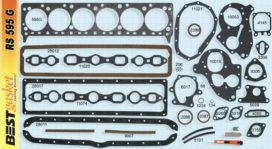 Victor FS1653/1935, Best RS595, FelPro FS7391S4