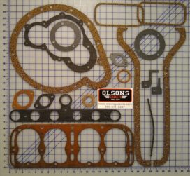 Engine gasket set for 1919-26 Overland 4 cylinder models 91 and 92.