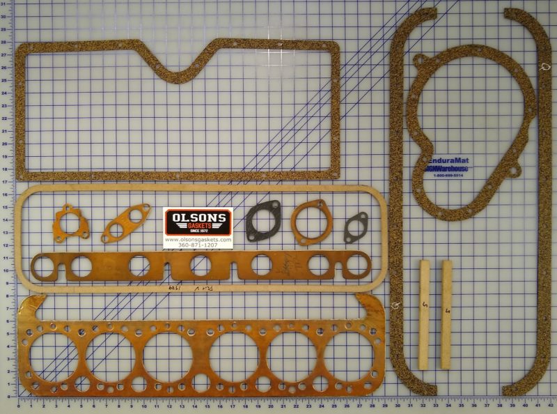 Nash Advance 6 Cylinder 1926 29 Gasket Set Olsons Gaskets