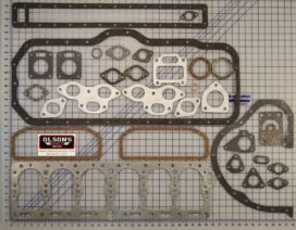 Engine gasket set for Mack trucks with EN310 and EN354 engines