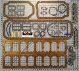 Cadillac V16 gasket set for 1938-40 flat head engine series 90.