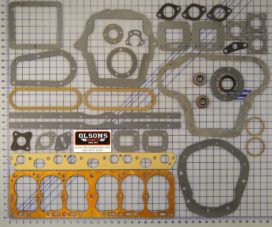 Engine gasket set for Chris Craft model K and KL with Hercules QX series engine