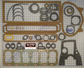 Buda 6 cylinder H260, H298, and H326 engine gasket set