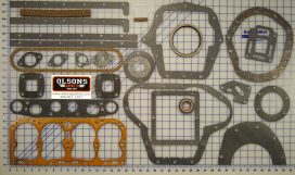 Engine gasket set for Hercules IX marine motor used in the Chris Craft model B