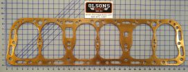 Copper head gasket for the Buda BA 6 engine