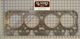 Overhead valve head gasket for Allis Chalmers model M and U tractors with Waukesha motor