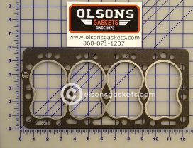 Head gasket for the Continental N50, N56, and N62 motor used in Allis Chalmers G and Massey Harris Pony tractors