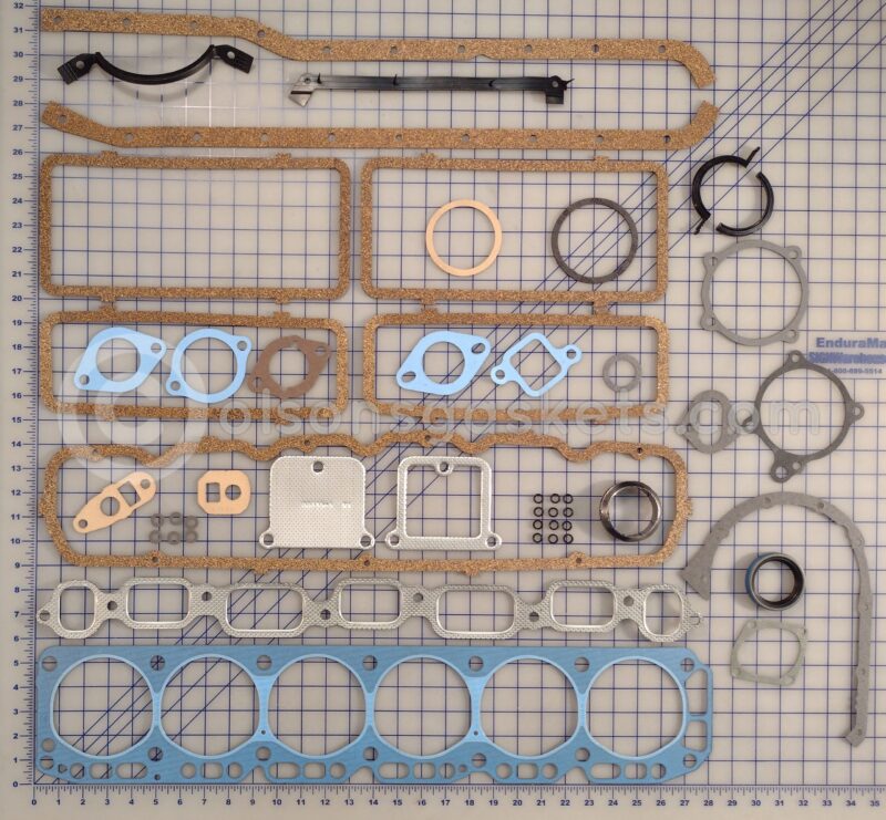 Chevrolet, GMC 6 cylinder 194, 230, 250, and 292 cubic inch engine gasket set